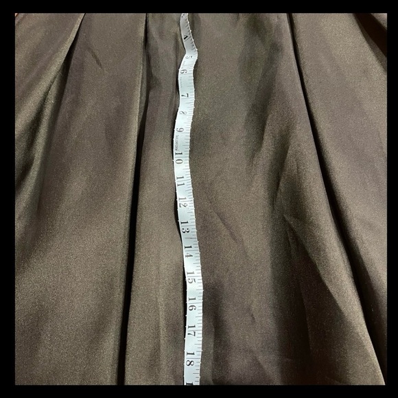 Maniju S black lined full skirt dress with spaghetti straps and back zip - Picture 6 of 10